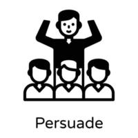 Persuade and Encourage vector