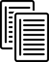 Line icon for paper vector