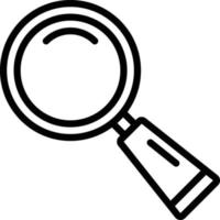 Line icon for find vector