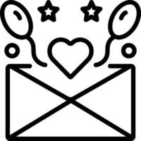 icono de línea para invitados vector