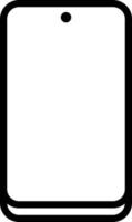 Line icon for cellphone vector