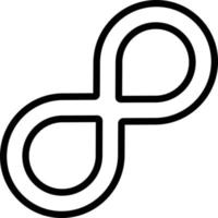 Line icon for infinite vector