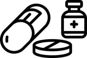 Line icon for medicine vector