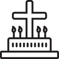 Line icon for liturgic vector