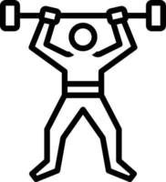 Line icon for fitness vector