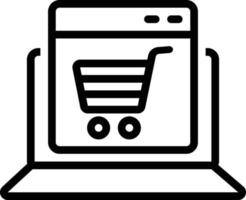 Line icon for ecommerce vector