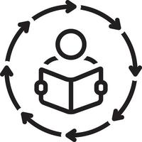 Line icon for methodologies vector