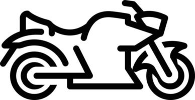 Line icon for bike vector