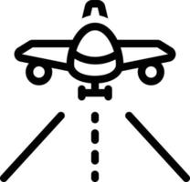 Line icon for landing vector