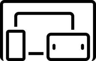 Line icon for multiplatform vector