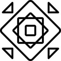 Line icon for modularize vector