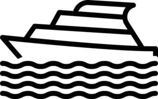 Line icon for yacht vector