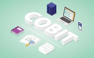 objetivos de control de cobit para tecnologías de la información y afines vector