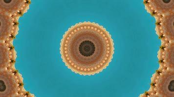 Granular Teal Texture with Warm Sand Colored Textured Detail Kaleidoscopic Element video
