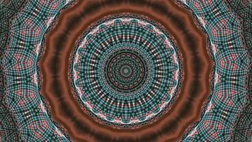Fractal Red and Blue Detailed Pattern Kaleidoscopic Element video