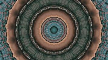círculo concéntrico enrejado de colores variados elemento caleidoscópico video