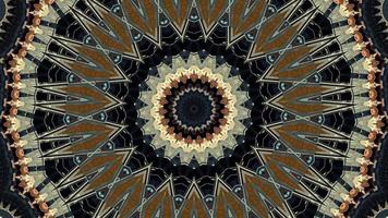 Brown Black Pinwheel Kaleidoscopic Element video