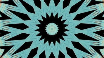 Azure Fractal with Black Accent Kaleidoscopic Element video