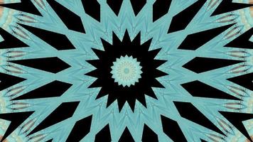 Azure Fractal with Black Accent Kaleidoscopic Element video