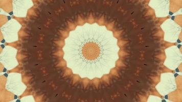 Élément kaléidoscopique brun d'automne rouillé video