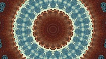 Bronze Brown Fractal with Pale Blue Kaleidoscopic Element video