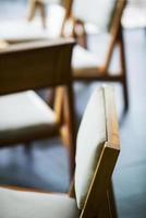Trendy chairs in minimalistic modern interior design