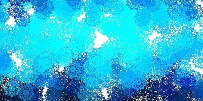 Light BLUE vector template with ice snowflakes.