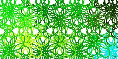 Light Green, Yellow vector texture with wry lines.