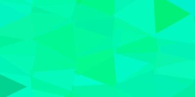 Light green vector triangle mosaic backdrop.