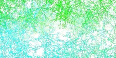 Light Green vector pattern with wry lines.