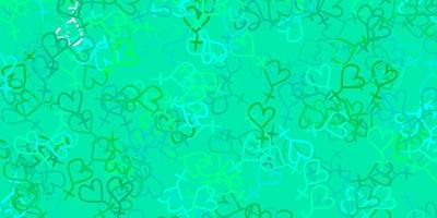 Light Green vector background with woman symbols.