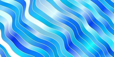 Light BLUE vector background with bent lines.