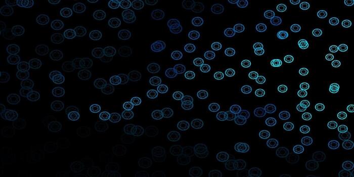 Dark BLUE vector pattern with magic elements.