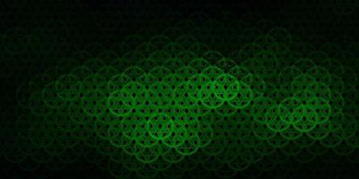 Dark Green vector texture with religion symbols.