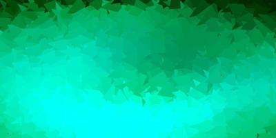 Light green vector abstract triangle pattern.