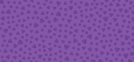 Purple valentine background with heart texture vector