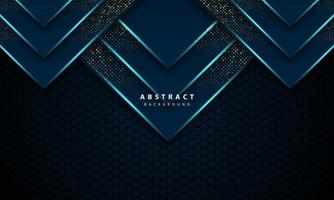 3d abstract light blue hexagon vector illustration background