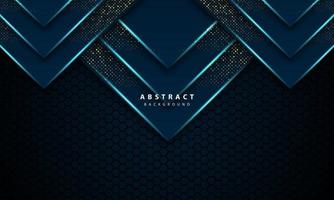 3d abstract light blue hexagon vector illustration background