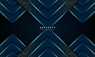3d abstract light blue hexagon vector illustration background