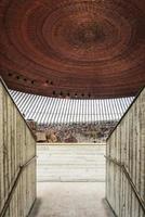 Temppeliaukio rock church famous modern architecture landmark interior in Helsinki Finland photo