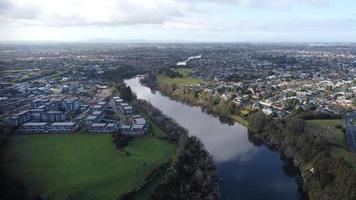 Aerial view of Hamilton, New Zealand photo