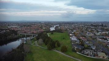 Aerial view of Hamilton, New Zealand photo