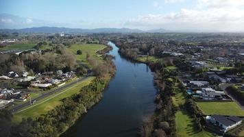 Aerial view of Hamilton, New Zealand photo