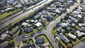 Aerial view of Hamilton, New Zealand photo