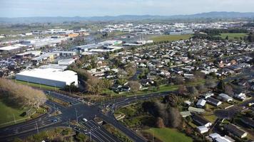 Aerial view of Hamilton, New Zealand photo