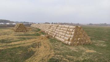 Haystack harvest agriculture farm field photo