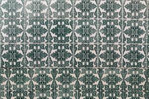 Green ceramic tile wall photo