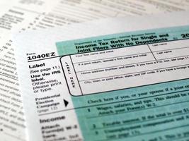 USA tax forms photo