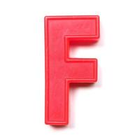 Magnetic uppercase letter F photo