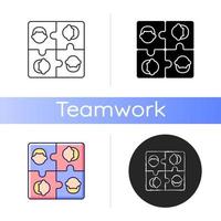 Team building icon vector